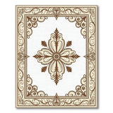 Elegant Floral Medallion Beige Area Rug