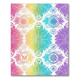 ODIKA Rainbow Floral Washable Area Rug