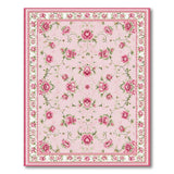 Rose Vintage Pink Rose Floral Area Rug