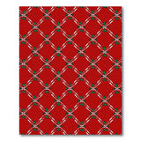 Festive Red Holly Lattice Area Rug