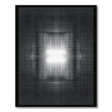 Black White Halftone Radiance Area Rug