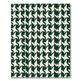 Emerald Houndstooth Check Area Rug