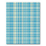 Classic Blue Gingham Plaid Area Rug