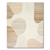 Beige and Neutral Abstract Organic Beige Neutral Area Rug