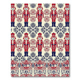 Nutcracker Soldier Holiday Pattern Area Rug