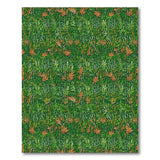 Lush Green Fern Foliage Area Rug