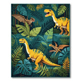 T-Rex Jungle Adventure Kids Area Rug
