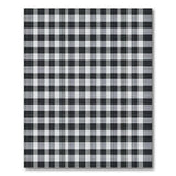 Bold Black White Checkered Geometric Modern Area Rug