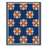 Multi-color and Patterns Navy Blue Persian Floral Motif Area Rug