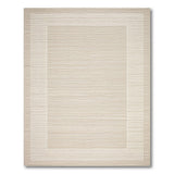 Beige Geometric Frame Border Area Rug