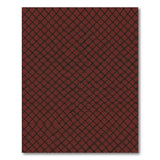 Red Diamond Grid Geometric Area Rug