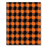 Bold Orange Black Buffalo Plaid Orange Area Rug
