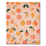 Blush Pink Peach Fruit Pattern Area Rug