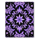 Purple Star Mandala Geometric Area Rug