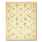 Beige and Neutral Cream Red Floral Persian Area Rug