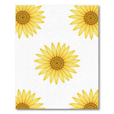 Vibrant Yellow Vibrant Yellow Sunflower Pattern Area Rug