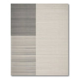 Grey Geometric Woven Area Rug