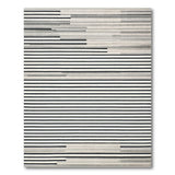 Geometric Modern Modern Black White Horizontal Stripe Area Rug
