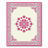 Traditional Persian Pink Ornate Pink Mandala Persian Area Rug