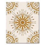 Gold Sunburst Mandala Area Rug