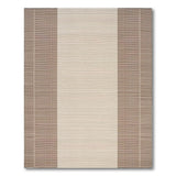 Brown and Beige Striped Woven Area Rug