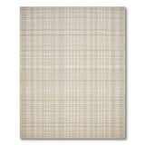 Beige Neutral Plaid Woven Area Rug