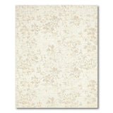 Beige and Neutral Delicate Beige Floral Vine Area Rug