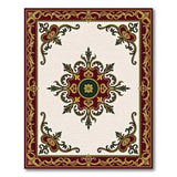 Multi-color and Patterns Ornate Red Gold Persian Medallion Area Rug