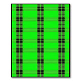 Geometric Modern Green Vibrant Green Black Plaid Area Rug