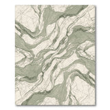 Sage Green Marble Flow Area Rug