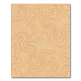 Orange Contour Wave Area Rug