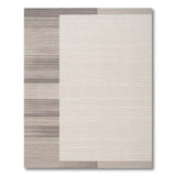Modern Grey Stripe Geometric Area Rug
