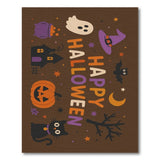 Kids Cartoon Happy Halloween Kids Cartoon Area Rug
