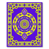 Purple Medallion Traditional Persian Area Rug