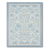 Blue and Teal Light Blue Persian Floral Area Rug