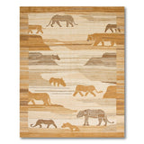 Savanna Big Cat Silhouette Area Rug