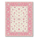 Pink Floral Persian No. 6 Area Rug