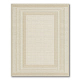 Beige Woven Framed Border Area Rug