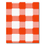 Red Circuit Gingham Area Rug