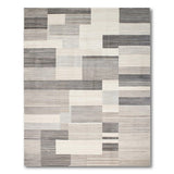 Modern Geometric Grey Abstract Area Rug