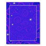 Purple Starry Purple Swirl Abstract Area Rug