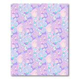 Whimsical Purple Blob Abstract Area Rug