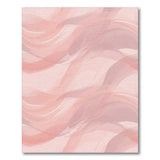 Pink Abstract Wave Abstract Area Rug