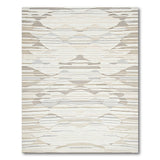 Neutral Geometric Net Pattern Area Rug