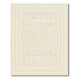 Beige Greek Key Maze Area Rug