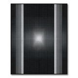 Black and White Geometric Modern Black White Halftone Geometric Area Rug