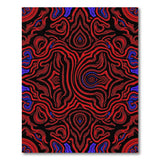 Red Abstract Area Vibrant Red Swirl Abstract Area Rug