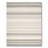 Beige and Neutral Beige Grey Horizontal Striped Area Rug
