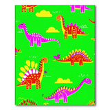 Playful Dinosaur Cartoon Kids Area Rug