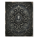 Ornate Victorian Portrait Frame Area Rug